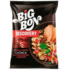 Лапша BIG BON DISCOVERY В ПАКЕТЕ по-мексикански со вкусом курицы и соусом сальса, 95 гр