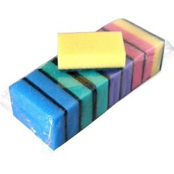 Губка для посуды 10 шт