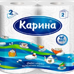 Бумажные полотенца КАРИНА 2 рулона
