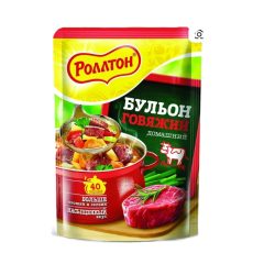 Бульон РОЛЛТОН говяжий домашний, сухая смесь, 100 гр