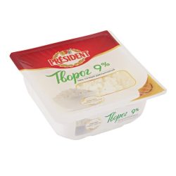 Творог PRESIDENT 9% вес 450 гр
