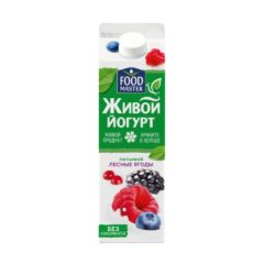 Живой йогурт FOOD MASTER лесные ягоды 1 л