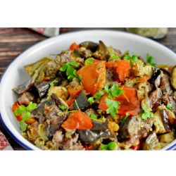 Баранина с овощами