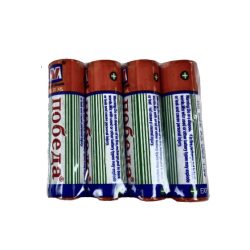 Батарейки ПОБЕДА мезинчиковые (ААА) 4 шт