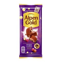 Шоколад ALPEN GOLD фундук и изюм 85 гр
