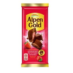 Шоколад ALPEN GOLD клубника-йогурт 85 гр