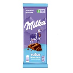 Шоколад плиточный MILKA BUBBLES молочный 87 гр