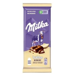Шоколад плиточный MILKA BUBBLES кокос 87 гр
